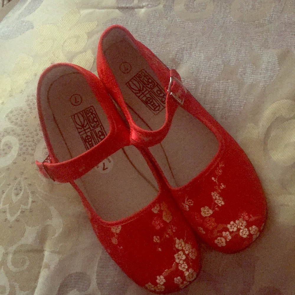 Asian inspired Mary Jane shoes